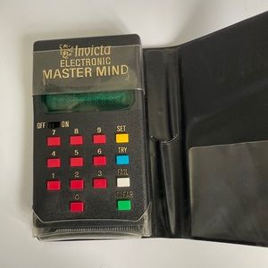 Invicta Electronic Mastermind 1977 Handheld Electronic Game
